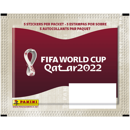 Paquete de Stickers de Panini Copa Mundial 2022 (cinco pegatinas)