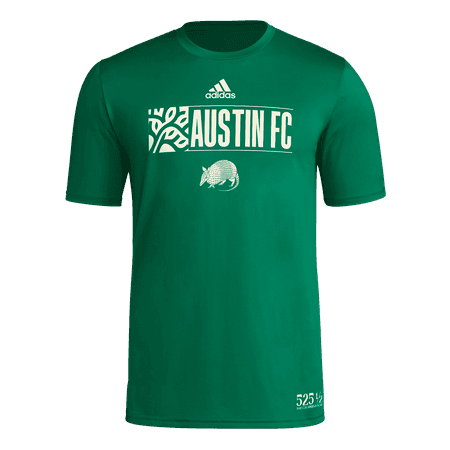 adidas Austin FC Pregame Mens Short Sleeve Tee