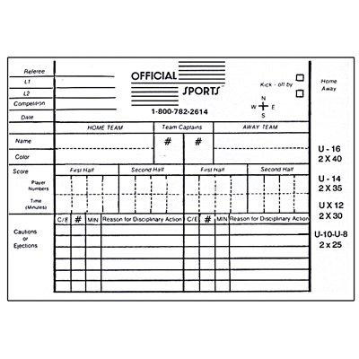 Official Sports Report Forms