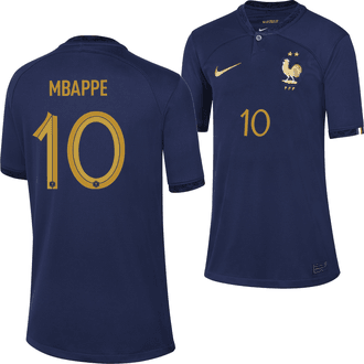 Nike Kylian Mbappé France 2022-23 Youth Home Stadium Jersey