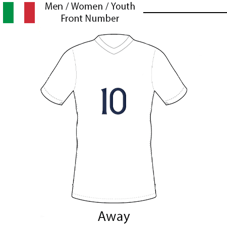 Italy 2023 Adult/Women/Youth Front Number