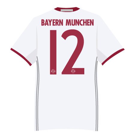 Bayern Munich 2016 Adult Numbers